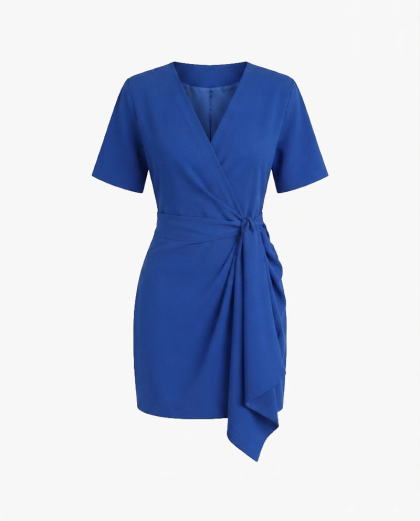 Aletta Mini Dress-Core Blue