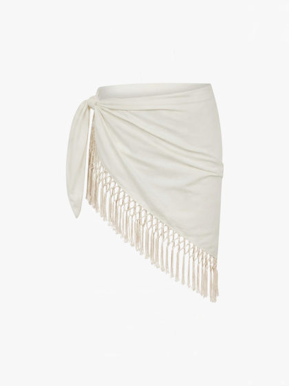 Wrap Around-Ivory Fringe