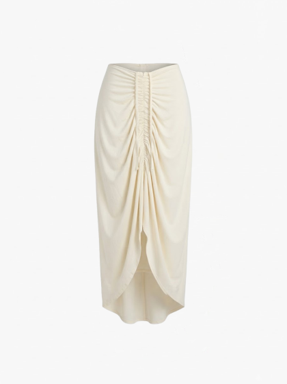 Midi Ruched Skirt