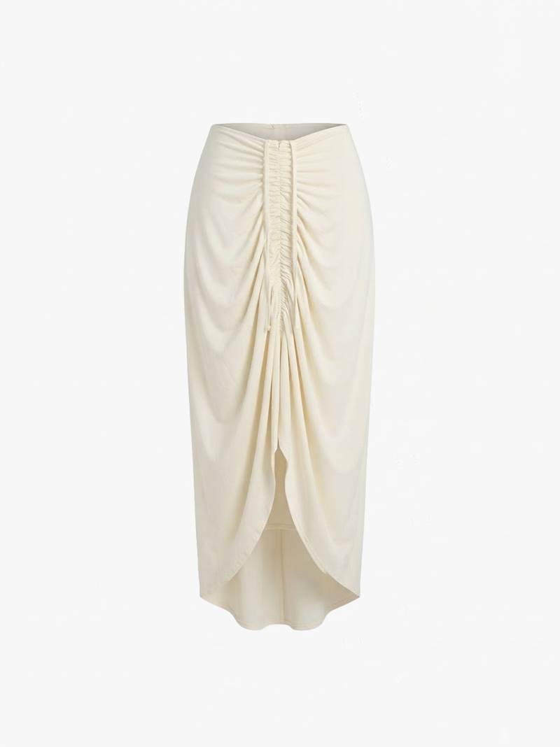 Midi Ruched Skirt