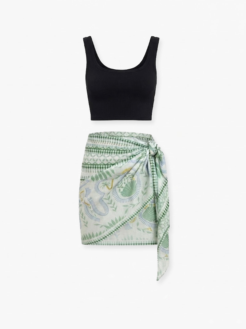Aletta Mini Skirt-Multi Print