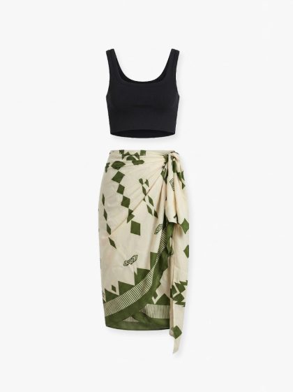 Aletta Mini Skirt- Aztec Green