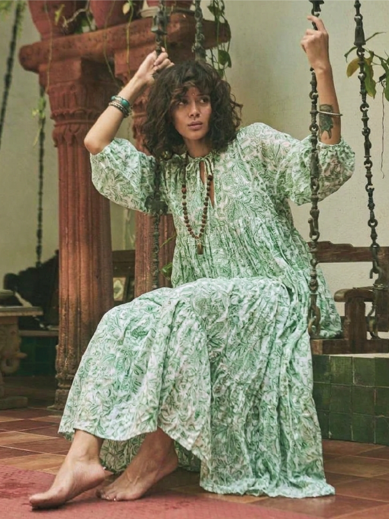 Sita Dress-Green